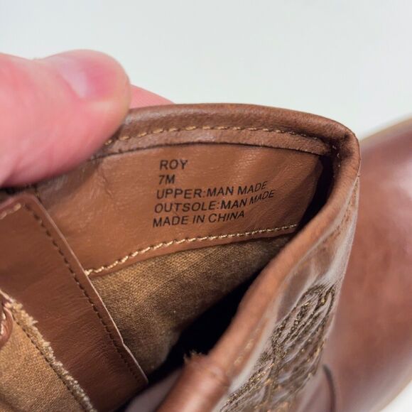 NWOB Coconuts by Matisse ROY Brown Vegan Leather Side Zip Ankle Booties Women 7M - Picture 12 of 14